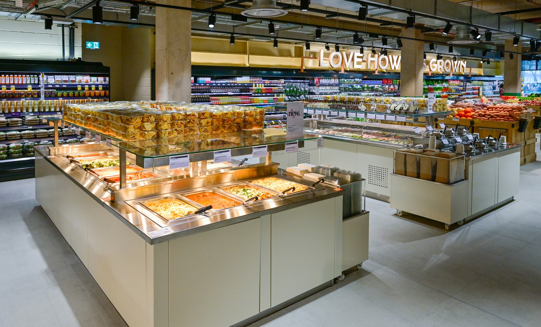 The Stage plug-in for seasonal and hot food zones at Whole foods Chelsea